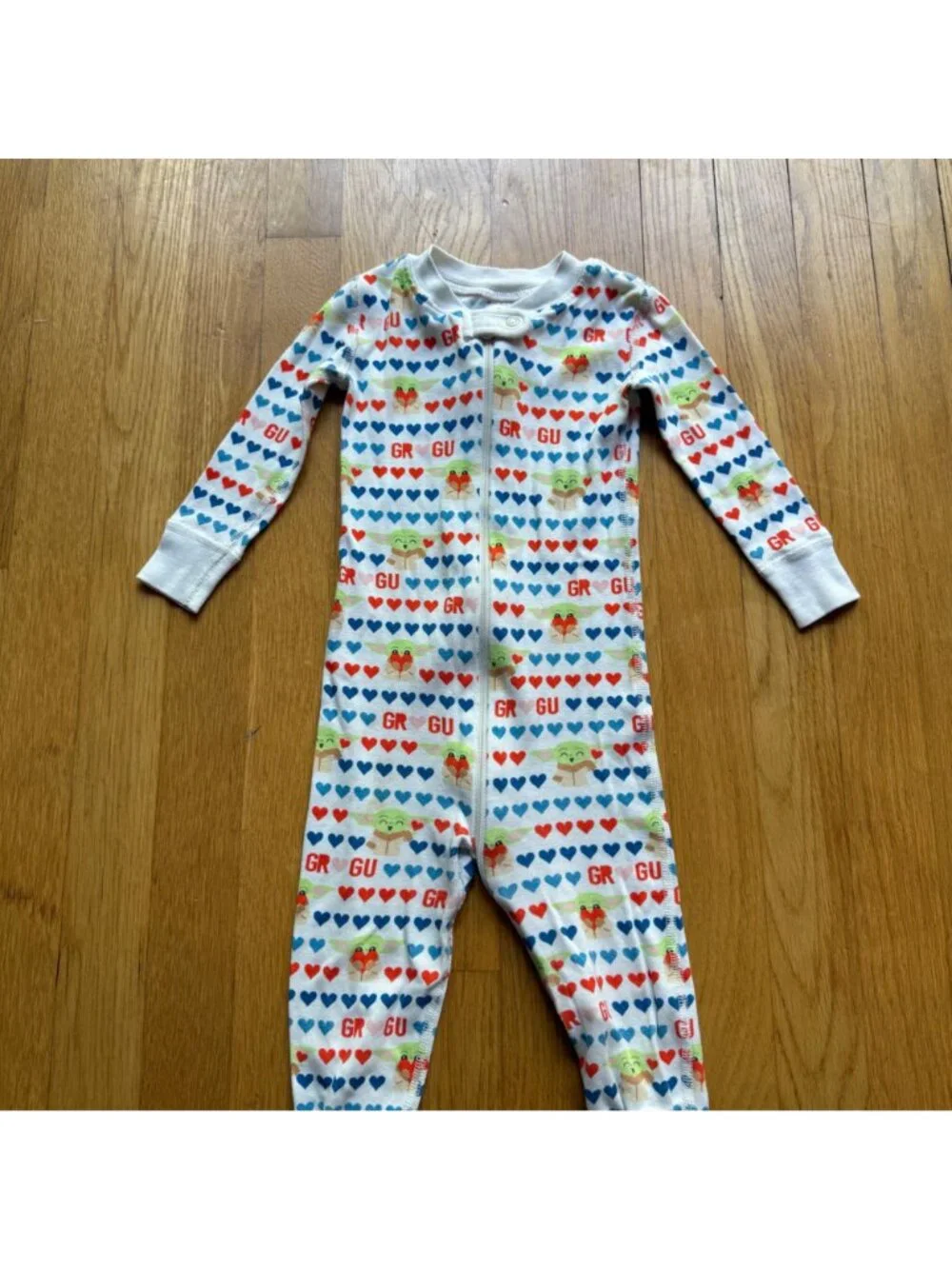 Hanna Andersson Star Wars Size 18-24 Months Baby Yoda Grogu Heart Sleeper Pajama